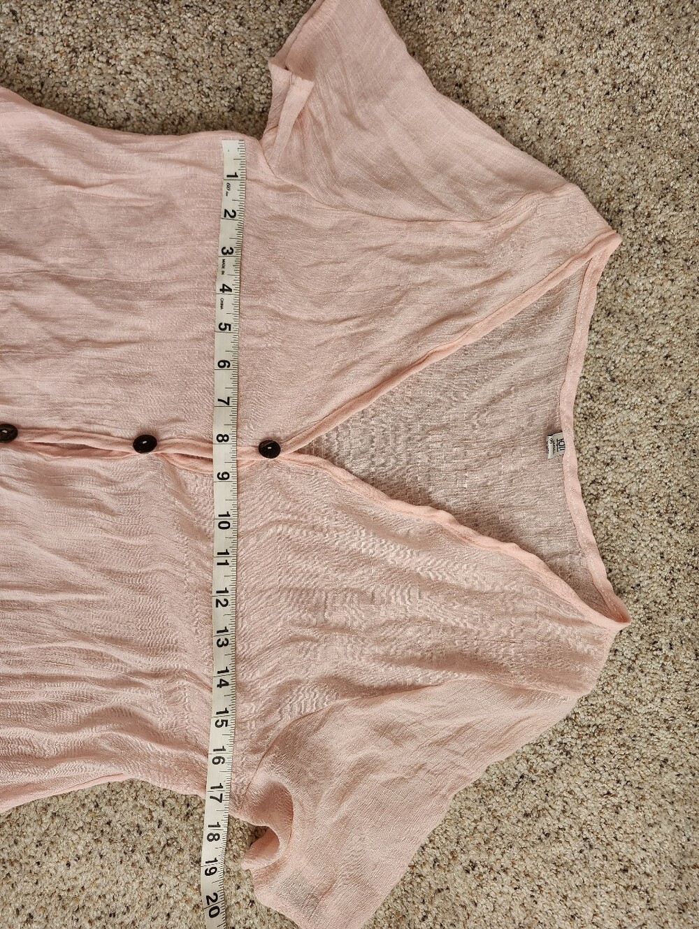 Pink Button Down Flowy Top - Picture 5 of 6